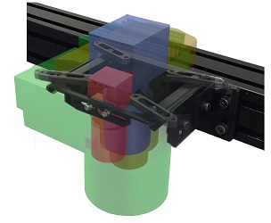 ラインセンサカメラ、ラインスキャンカメラ固定。ラインカメラ取付治具。アバールデータ、竹中、バスラー(Basler)、JAI、浜松ホトニクス、ダルサ(DALSA)、NED、TDIのカメラを直接固定できます。