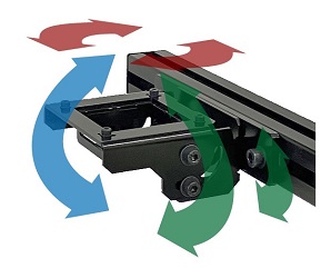 カメラ角度調整。角度治具。画像処理専用の角度調整機構です。