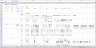 Lot生産管理在庫台帳