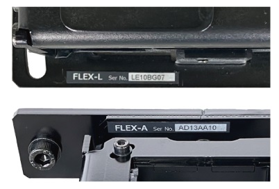 FLEX-L、FLEX-Aどちらも製品にはシリアル番号を付与