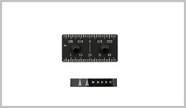 FLEX7560、FLEX6048用オプション製品。縦設置スケール(目盛り)
